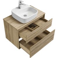 Тумба под раковину Aquaton Либерти 75 1A279501LYC70 подвесная Дуб эльвезия — фото 13, Тумбы под раковину