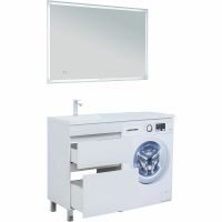 Тумба под раковину Aquanet Вега 120 Белый глянец арт-329124 — фото 11, Тумбы под раковину