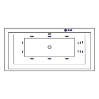 Акриловая ванна Excellent Crown Grand 190x90 WAEX.CRG19.SMART.GL с гидромассажем — фото 7, Ванны