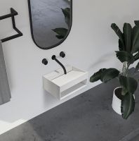 Товар: Раковина Abber Stein 80 AS2645-0.8 Белая матовая - фото 3 Раковина Abber Stein 80 AS2645-0.8 Белая матовая — фото 3, Раковины