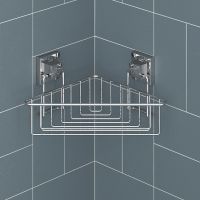 Полка корзина Tekno-tel EasyFIX EF251 угловая Хром — фото 2, Полки для ванной и душа