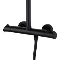 Товар: Душевая система Kaiser Nove 06177-2 с термостатом Черная матовая - фото 4 Душевая система Kaiser Nove 06177-2 с термостатом Черная матовая — фото 4, Душевое оборудование. Душевая программа