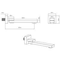 Душевая система Vincea Inspire VSFW-433TI4RMB с термостатом Черная матовая — фото 16, Встраиваемые душевые комплекты