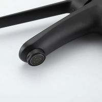 Смеситель для раковины Gappo G21-6 Черный матовый арт-G1021-6 — фото 4, Смесители для раковины