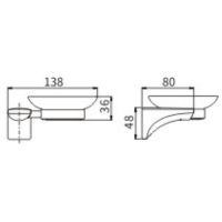 Мыльница CeramaLux Monelli 70004 Черная матовая — фото 2, Мыльницы