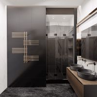 Водяной полотенцесушитель Terminus Европа П20 70х1000 4670078530615 Хром, нижнее подключение, G 1/2" ВР, с комплектом вентилей — фото 3, Водяные полотенцесушители