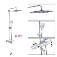 Душевая система Gappo G91 G2491 с термостатом Хром — фото 7, Душевое оборудование. Душевая программа