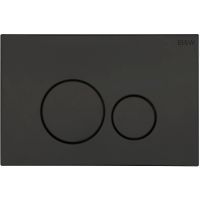 Клавиша смыва Black&White Universe WPI-09510GM 09510 Matt Gun Metal — фото 1, Комплектующие для душевого оборудования