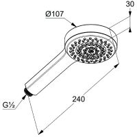 Ручной душ Kludi Dive 6881005-00 Хром — фото 2, Лейки для душа