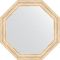 Зеркало Evoform Octagon 50х50 BY 3685 в багетной раме - Слоновая кость 51 мм — фото 1, Мебель для ванной