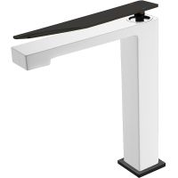 Смеситель для раковины Boheme Q 142-WB.2 Белый Черный — фото 1, Смесители