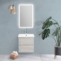 Тумба под раковину BelBagno 50 подвесная Rovere Vintage Bianco арт-ALBANO-CER-500-2C-SO-RVB — фото 7, Тумбы под раковину