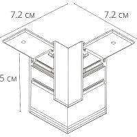 Коннектор угловой Artelamp Linea-accessories A480633 Белый — фото 2, Комплектующие для освещения