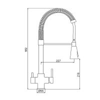 Смеситель для кухни Gappo G4398-66 Черный матовый — фото 17, Смесители для кухни