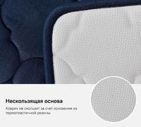 Коврик для ванной комнаты Iddis Basic 50х80 B20P580i12 Темно-синий — фото 9, Аксессуары для туалета