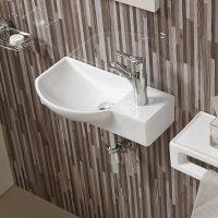 Раковина WeltWasser Aisbach 7950 GL-WT R 50 10000008693 Белая глянцевая — фото 3, Мини-раковины