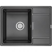 Кухонная мойка Paulmark Flugen 50-650 PM216550-BL Черная — фото 1, Кухонные мойки