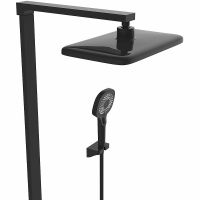 Душевая система Vincea Inspire VSFS-3I13TMB с термостатом Черная матовая — фото 6, Душевое оборудование. Душевая программа