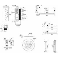 Товар: Душевая система Whitecross Y gold YSET11GL с термостатом Золото - фото 14 Душевая система Whitecross Y gold YSET11GL с термостатом Золото — фото 14, Душевое оборудование. Душевая программа