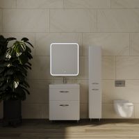 Зеркальный шкаф Style Line Каре 60 L СС-00002370 с подсветкой Белый — фото 12, Мебель для ванной