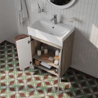 Тумба с раковиной Iddis Zodiac 60 ZOD6ADFi95K Белая матовая  Дерево — фото 4, Тумбы с раковиной