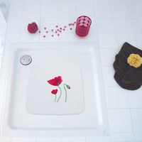 Коврик для душа Ridder Mohn 62210 Белый Красный — фото 2, Коврики для ванной комнаты