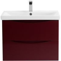 Тумба под раковину BelBagno Marino-Cer 70 MARINO-CER-700-2C-SO-BRDL-P подвесная Bordo Lucido — фото 1, Тумбы под раковину