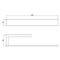 Полотенцедержатель Timo Petruma 15250/17 Золото матовое — фото 3, Полотенцедержатели