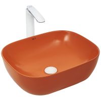 Раковина-чаша WeltWasser Elbach 2143 MO 49 10000004526 Оранжевая матовая — фото 1, Раковины накладные