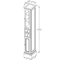 Товар: Шкаф пенал Opadiris Риспекто 30 L 00-00005834 Орех антикварный - фото 6 Шкаф пенал Opadiris Риспекто 30 L 00-00005834 Орех антикварный — фото 6, Мебель для ванной