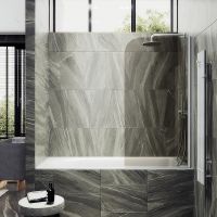 Товар: Шторка на ванну Maybah Glass MGV-611-1 600x1400 поворотная на монопетле Белый стекло бронзовое - фото 1 Шторка на ванну Maybah Glass MGV-611-1 600x1400 поворотная на монопетле Белый стекло бронзовое — фото 1, Неподвижные шторки для ванной