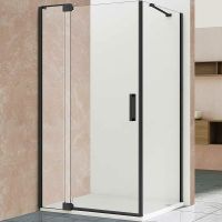 Душевой уголок Vincea Extra 90х90 VSR-1E809090CLB профиль Черный стекло прозрачное — фото 1, Душевые уголки