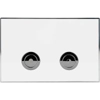 Клавиша смыва Point Венера PN44071WC Белая Хром — фото 1, Комплектующие для душевого оборудования