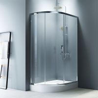 Душевой уголок AM.PM Like Solo Slide 120х80 W83G-302U120CT профиль Хром глянцевый стекло прозрачное — фото 2, Асимметричные душевые уголки