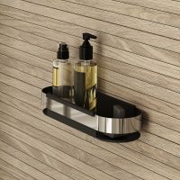 Товар: Полка корзина Iddis SHE12SBi44 Черный - фото 2 Полка корзина Iddis SHE12SBi44 Черный — фото 2, Полки для ванной и душа