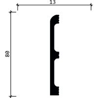 Плинтус Decor-Dizayn 706-10 2400x13x80 мм — фото 4, Плинтуса напольные