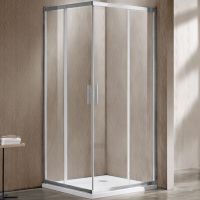 Душевой уголок Vincea Garda 110x80 VSS-1G8011CL профиль Хром стекло прозрачное — фото 1, Прямоугольные душевые уголки