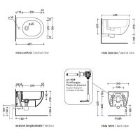 Биде Flaminia App AP219 подвесное Белое — фото 3, Биде