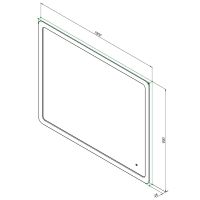Товар: Зеркало Aquanet Ирис 100 326448 с подсветкой с сенсорным выключателем и подогревом - фото 5 Зеркало Aquanet Ирис 100 326448 с подсветкой с сенсорным выключателем и подогревом — фото 5, Зеркала в ванную комнату