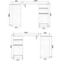 Товар: Тумба под раковину Orange Sistema 100 ST-40TUW Белая глянцевая - фото 13 Тумба под раковину Orange Sistema 100 ST-40TUW Белая глянцевая — фото 13, Тумбы под раковину