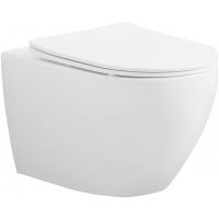 Унитаз Esbano Azalea ESUPAZALW подвесной Белый глянцевый с сиденьем Микролифт — фото 1, Подвесные унитазы