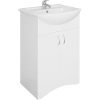 Тумба под раковину 1MarKa Уют 50Н Белая — фото 1, Тумбы под раковину