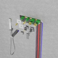 Смеситель для ванны Timo Saona 2324/18YSM с термостатом Черное золото — фото 2, Смеситель для ванны