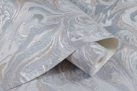 Обои Артекс Murano 10813-05 Винил на флизелине (1,06*10,05) Серый, Мрамор/Абстракция — фото 3, Обои для стен