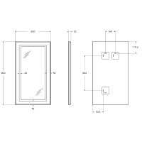 Товар: Зеркало BelBagno Kraft 50 SPC-KRAFT-500-900-SENS-NERO с подсветкой Черное с сенсорным выключателем - фото 10 Зеркало BelBagno Kraft 50 SPC-KRAFT-500-900-SENS-NERO с подсветкой Черное с сенсорным выключателем — фото 10, Мебель для ванной