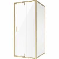 Душевой уголок Niagara Nova 100х100 NG-43-10AG-A100G профиль Холодное золото стекло прозрачное — фото 1, Душевые уголки