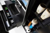 Товар: Шкаф пенал Boheme Armadi Art Vallessi 35 836-A matt подвесной Антрацит матовый - фото 5 Шкаф пенал Boheme Armadi Art Vallessi 35 836-A matt подвесной Антрацит матовый — фото 5, Мебель для ванной