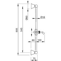 Душевой гарнитур Cezares Lord-SD-02-Bi Бронза — фото 3, Душевые гарнитуры