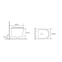 Унитаз Ceruttispa Santa Aria CT9666 подвесной с сиденьем Микролифт — фото 8, Подвесные унитазы