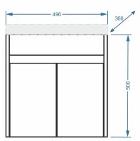 Товар: Тумба под раковину Stella Polar Фаворита 50 SP-00000166 подвесная Белая - фото 5 Тумба под раковину Stella Polar Фаворита 50 SP-00000166 подвесная Белая — фото 5, Тумбы под раковину